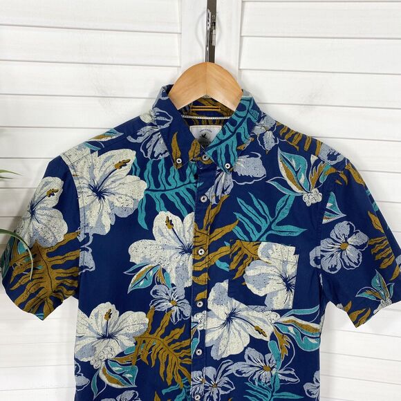 Cactus Man Ricky Singh Blue Hawaiian Shirt Short Sleeve Camp‎ Button Up Size S - Picture 2 of 10
